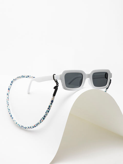 cordón para gafas de sol flores azules