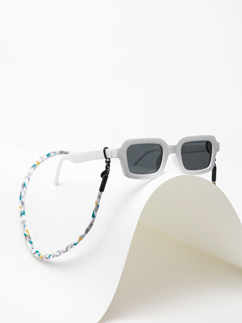cordón para gafas de sol con triángulos estampados en varios colores