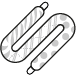 Cordón en forma de S con diferentes estampados