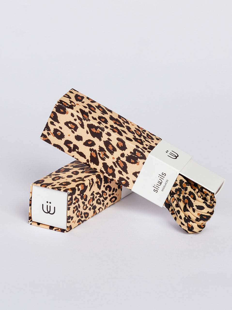 Decorative Shoelaces Pair Leopard Print Shoelaces, Satin Ribbon