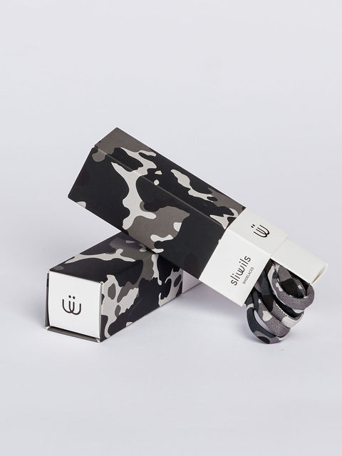 Cordones con print de camuflaje urbano